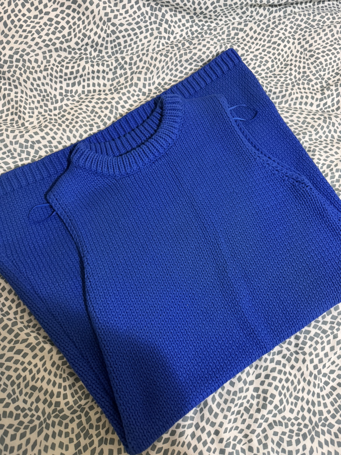 Blue knitwear dress - photo 4