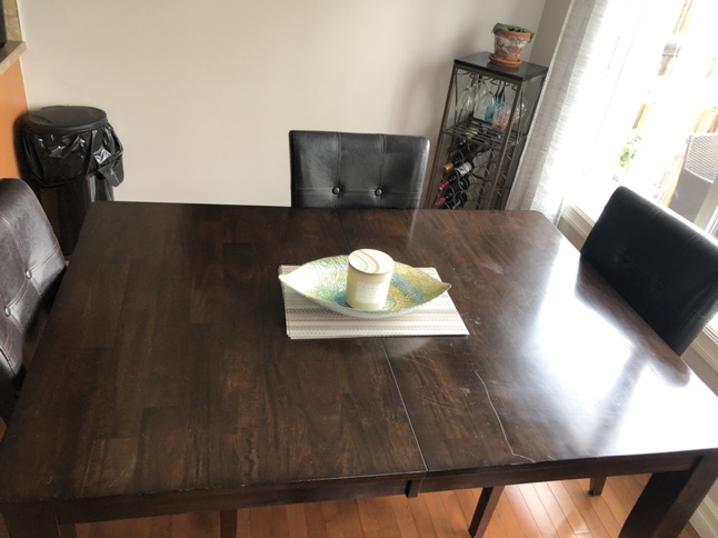 Kitchen table w/ built in extension - photo 2