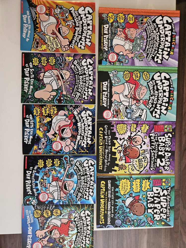 Kid's Books Captain Underpants, Dork Diaries +