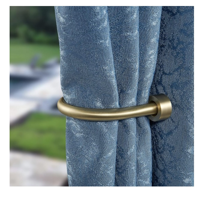 Drapery Holdback / wall hooks / brass