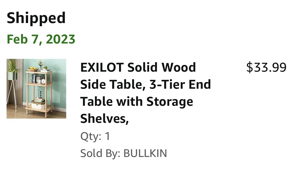 3-Tier End Table with Storage Shelves - photo 2