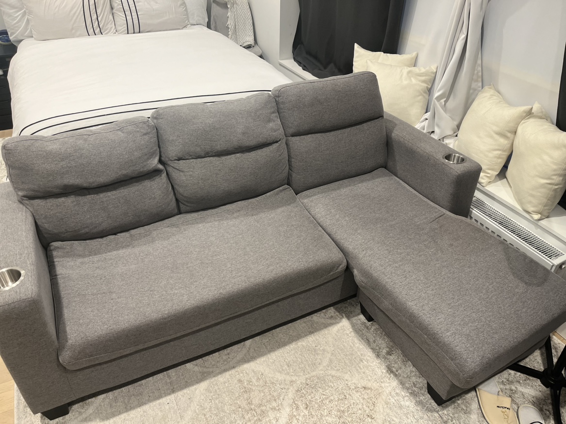 Grey Sectional couch - photo 2