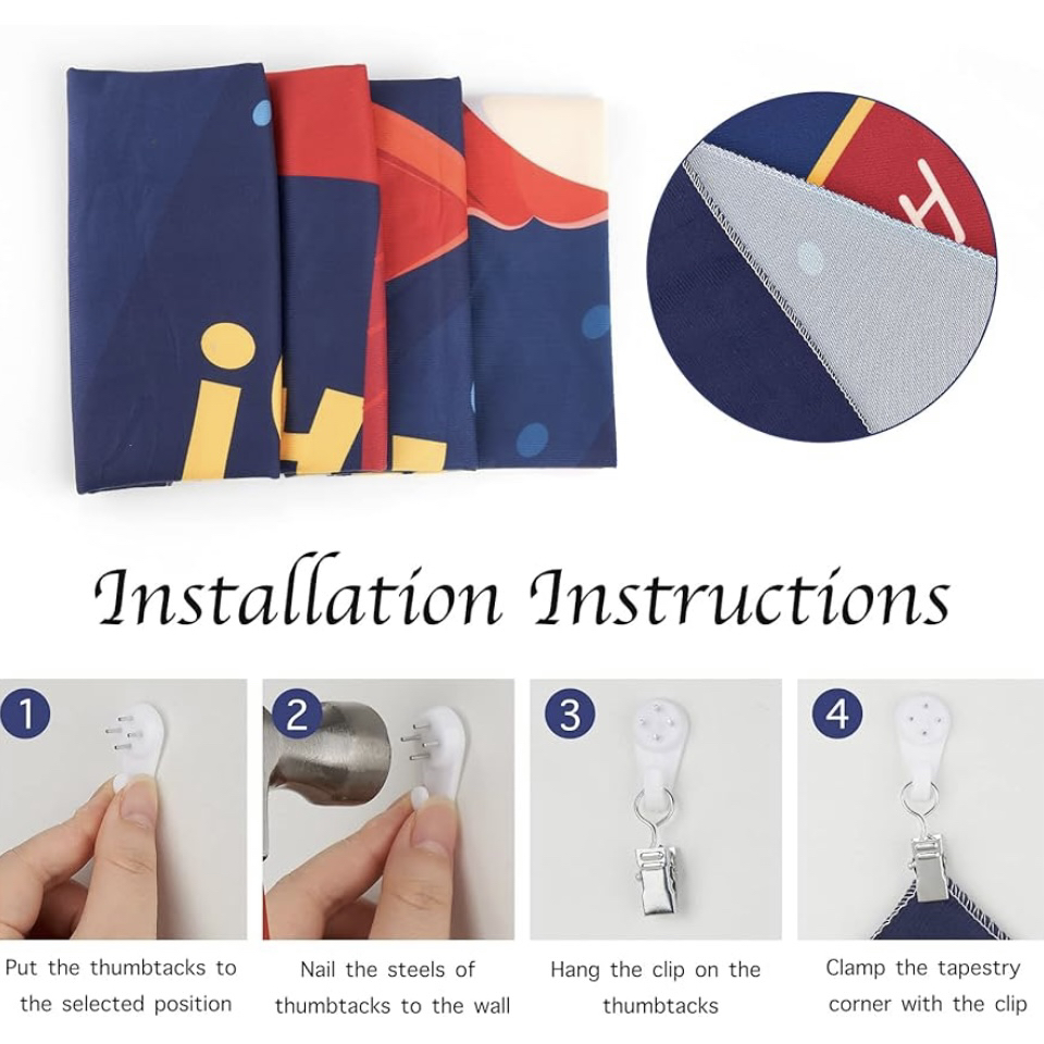 Christmas Tapestry Wall Hanging, 59 x 50 Inch image indicator(7)