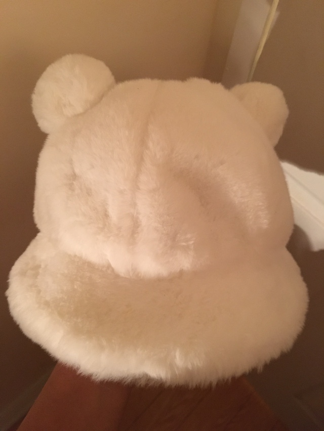 Fluffy bear hat