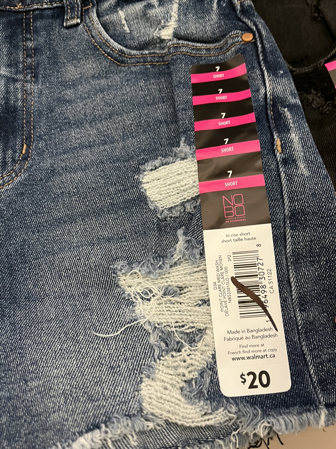 New Jean Shorts Size 7 Juniors image indicator(3)