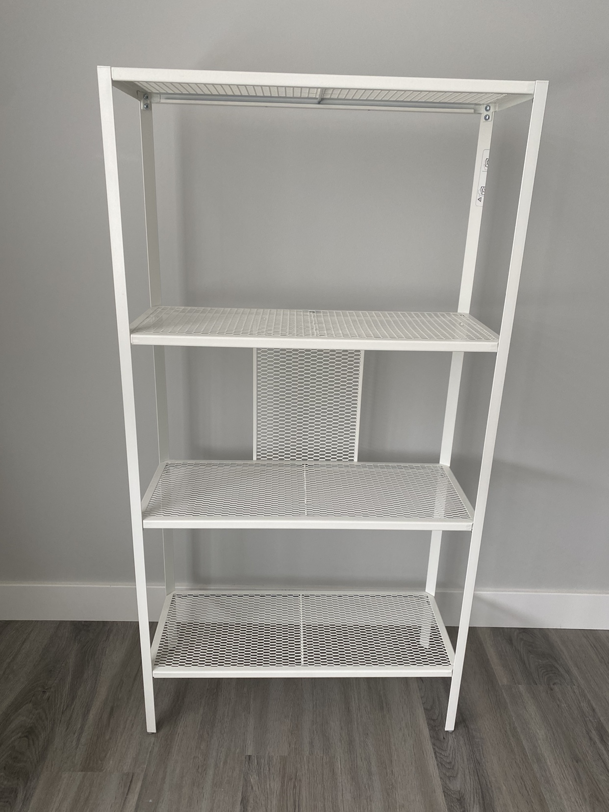 BAGGEBO Shelf unit, metal/white