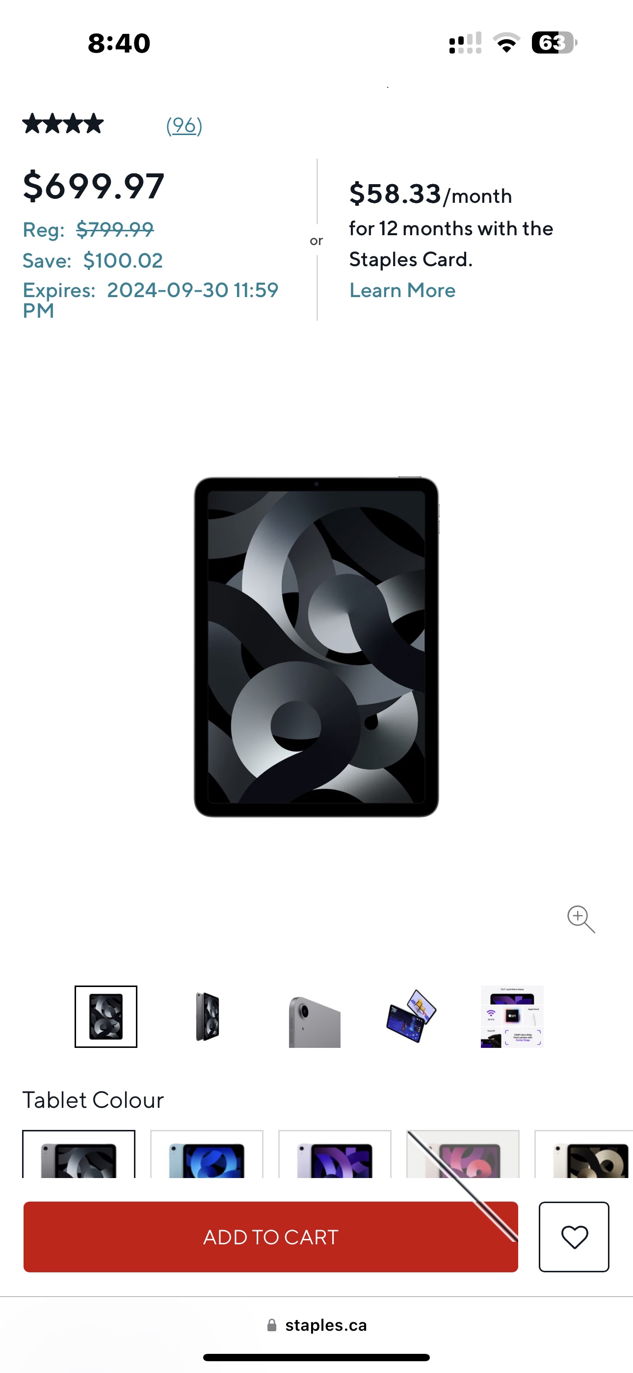 iPad Air 5 generation 64g - photo 2