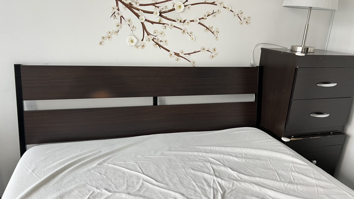 IKEA full bed frame and mattress - photo 3