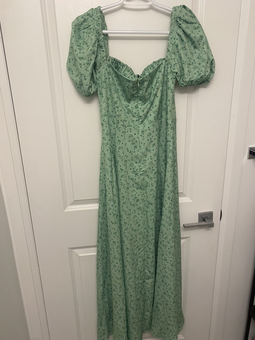 Green summer dress - photo 5