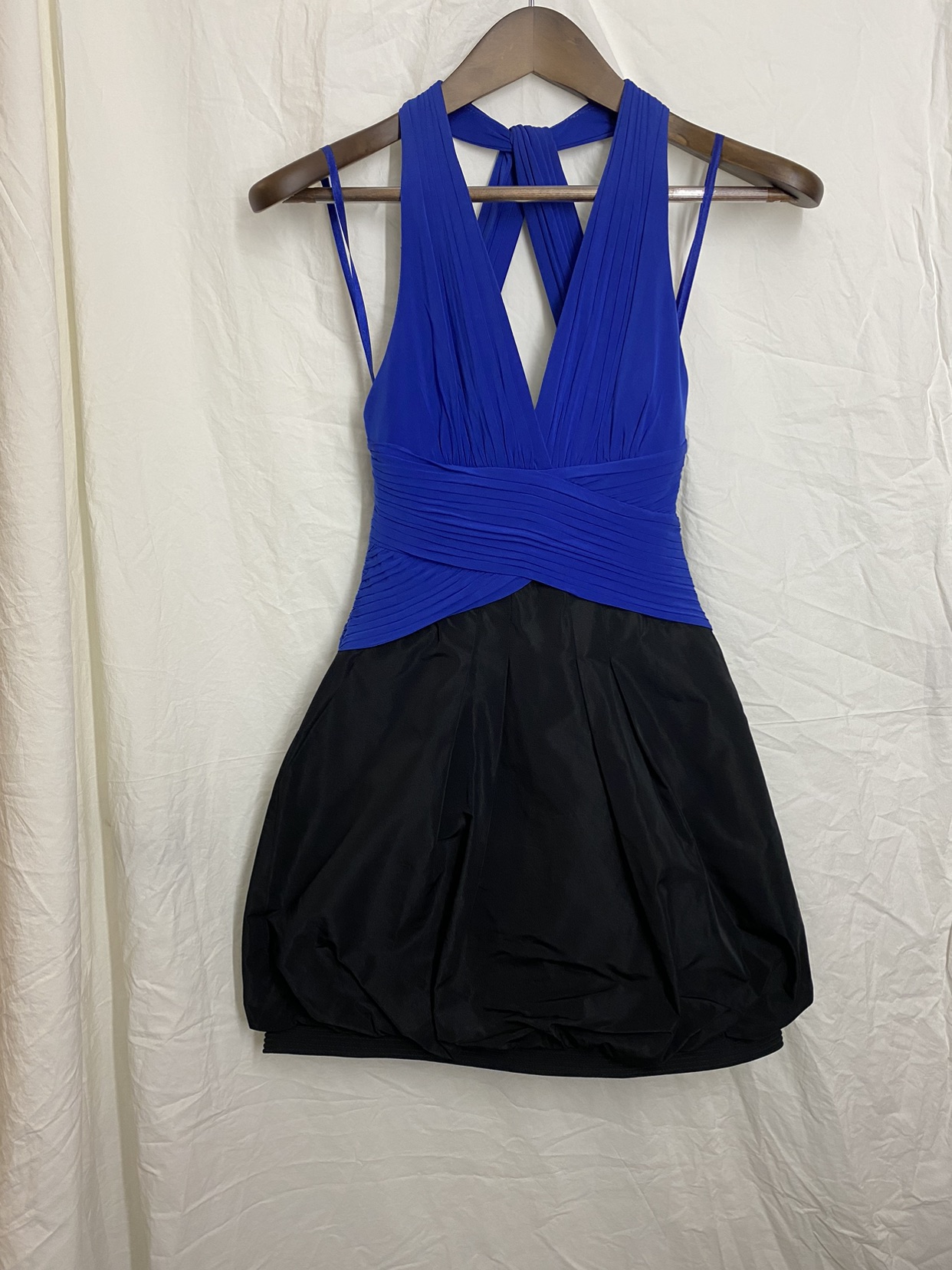 BCBGMaxAzria Dress w/ Taffeta Bubble Skirt image indicator(2)