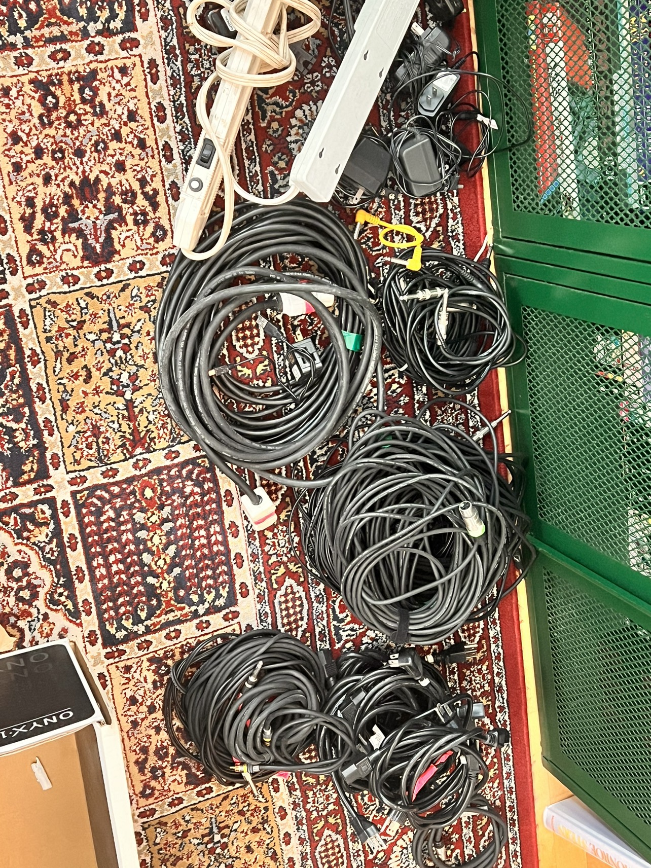 Free box of misc cords - ac cables, patch cords and speaker wire