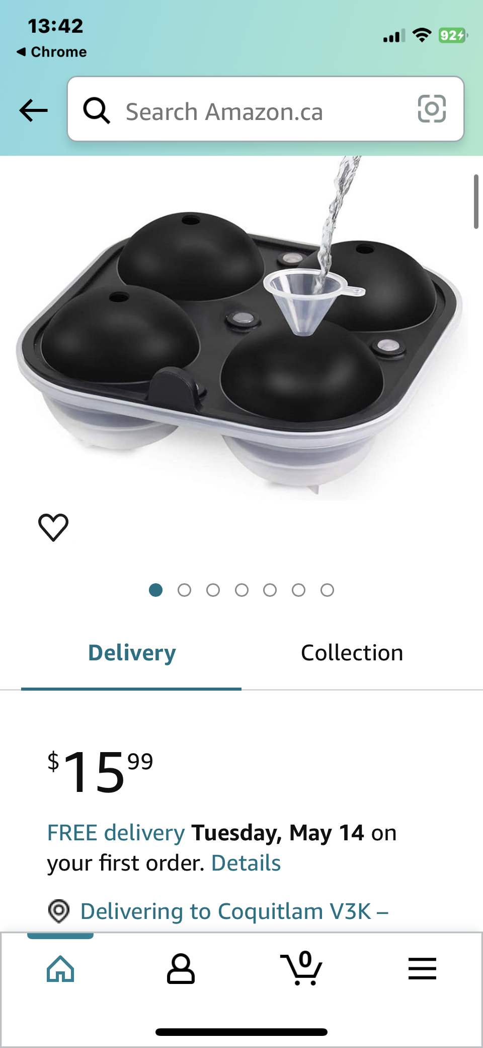 Silicone Ice Ball Maker Sphere Large Ice Cube Tray with Lids image indicator(9)