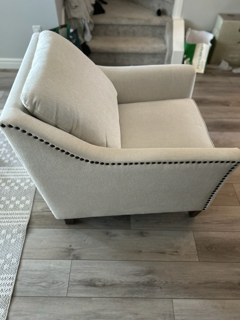 White armchair