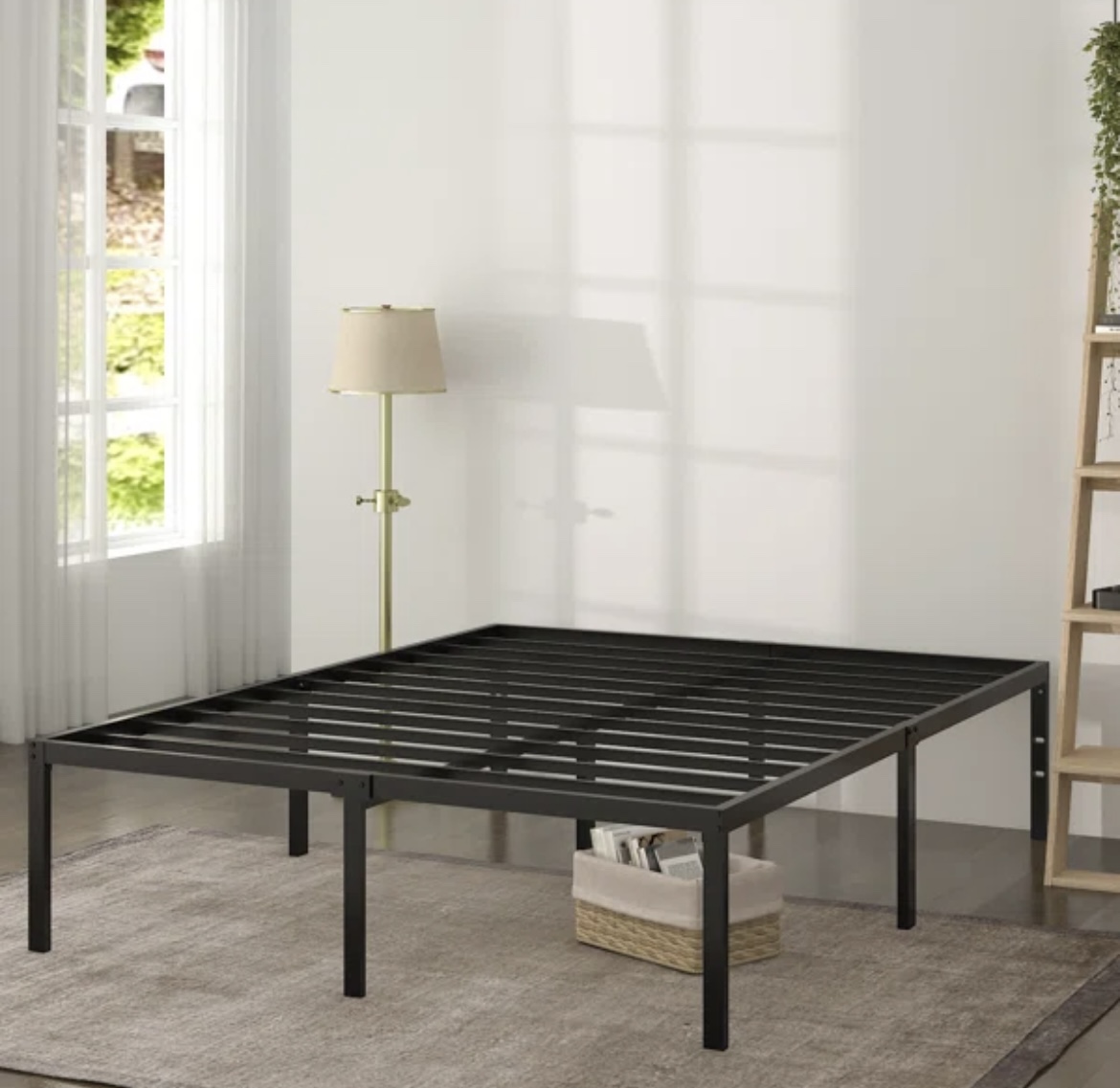 18” Metal queen bed frame