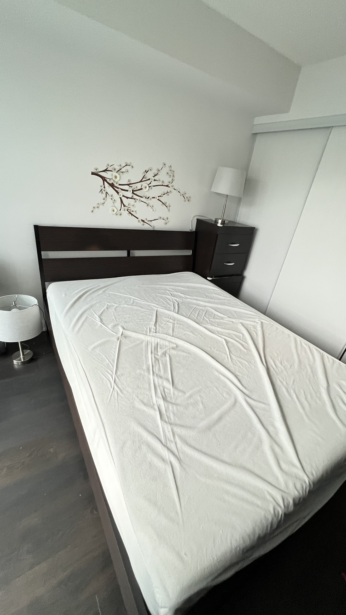 IKEA full bed frame and mattress