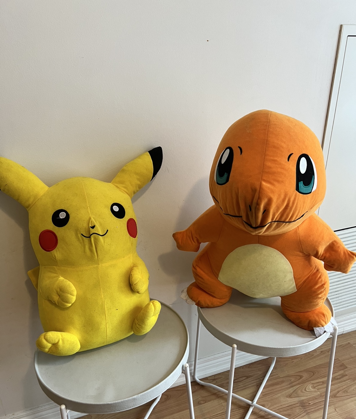 Giant charmander and Pikachu