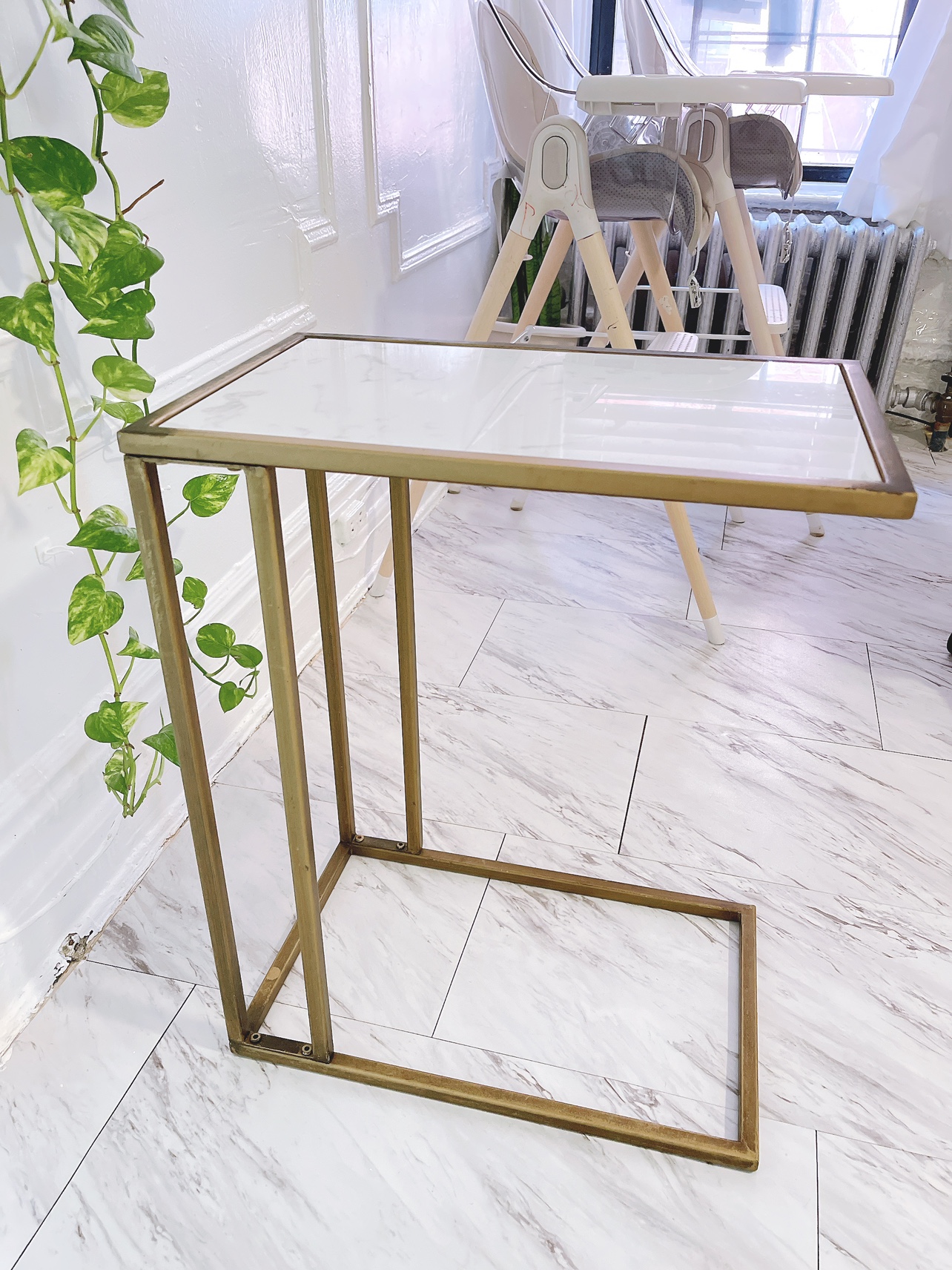 Marble side table rectangle image indicator(7)