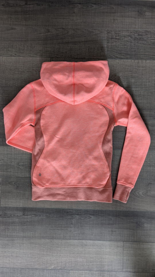 lululemon define jacket pink orange size 2 - photo 2