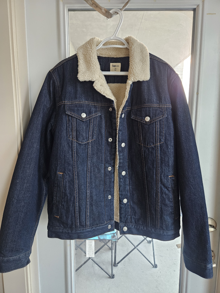 Gap fleece jean jacket