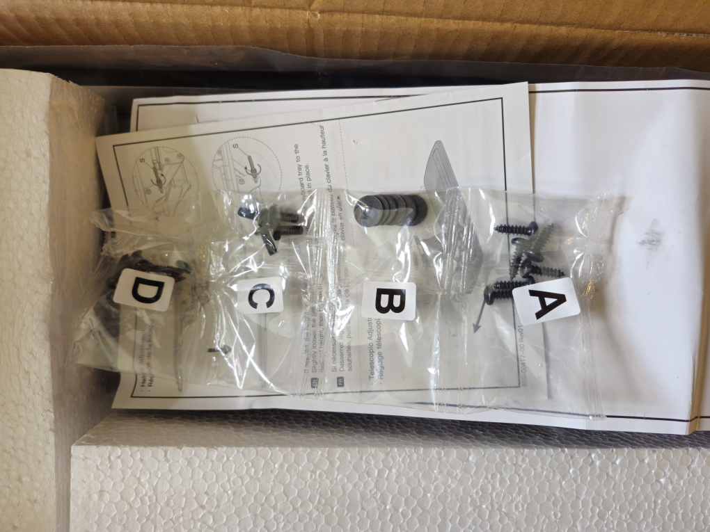 New Open Box Under Desk Keyboard Tray image indicator(4)