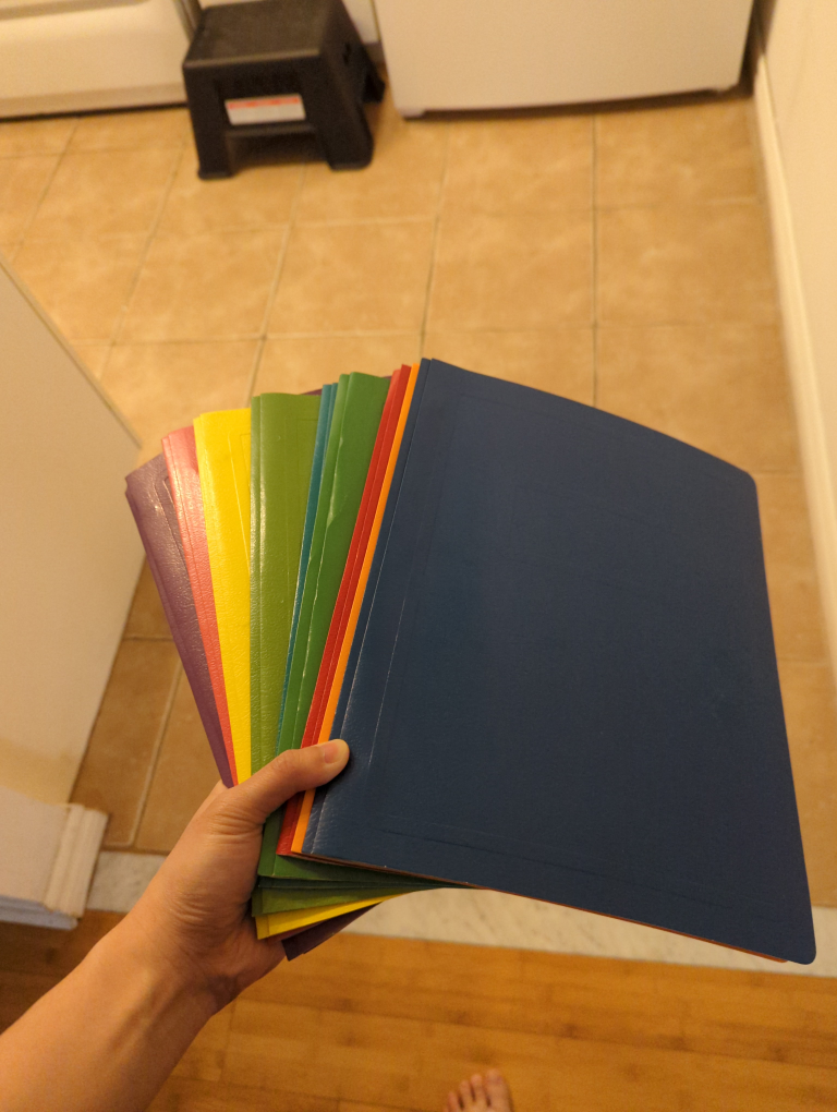 9 brand new empty duotang folders thumbnail