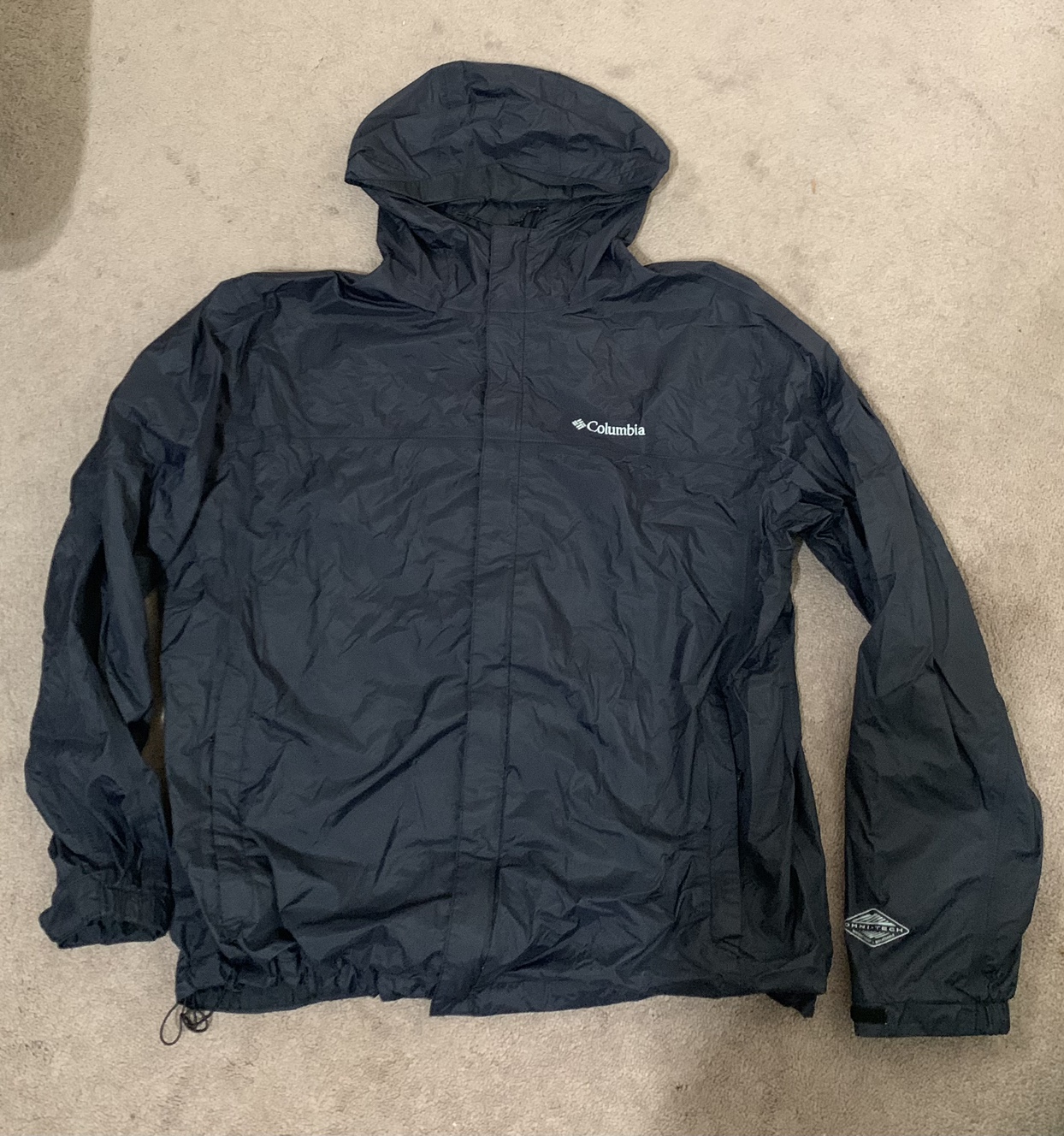 Columbia XL omnitech jacket