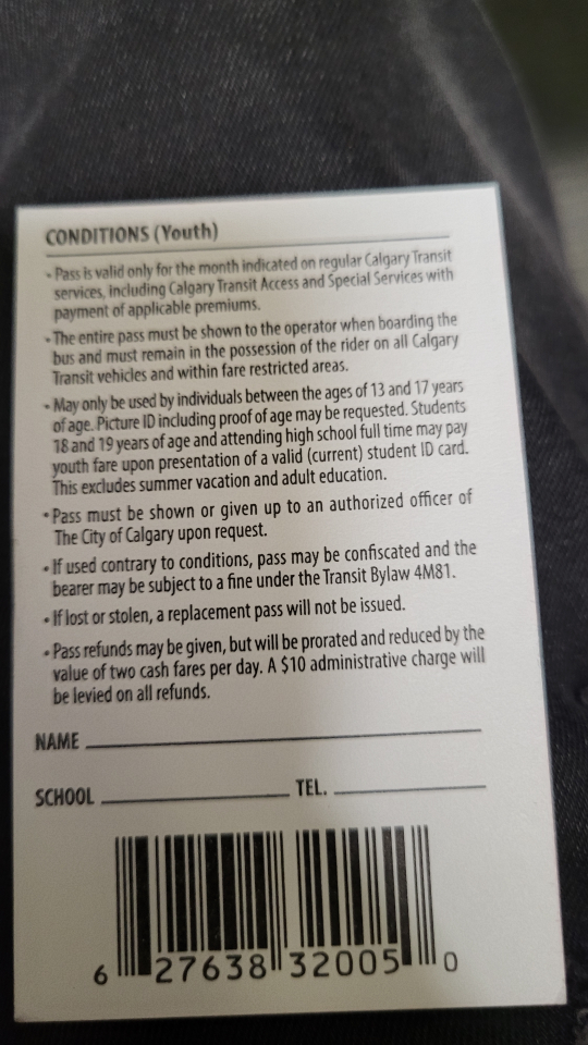 May bus pass