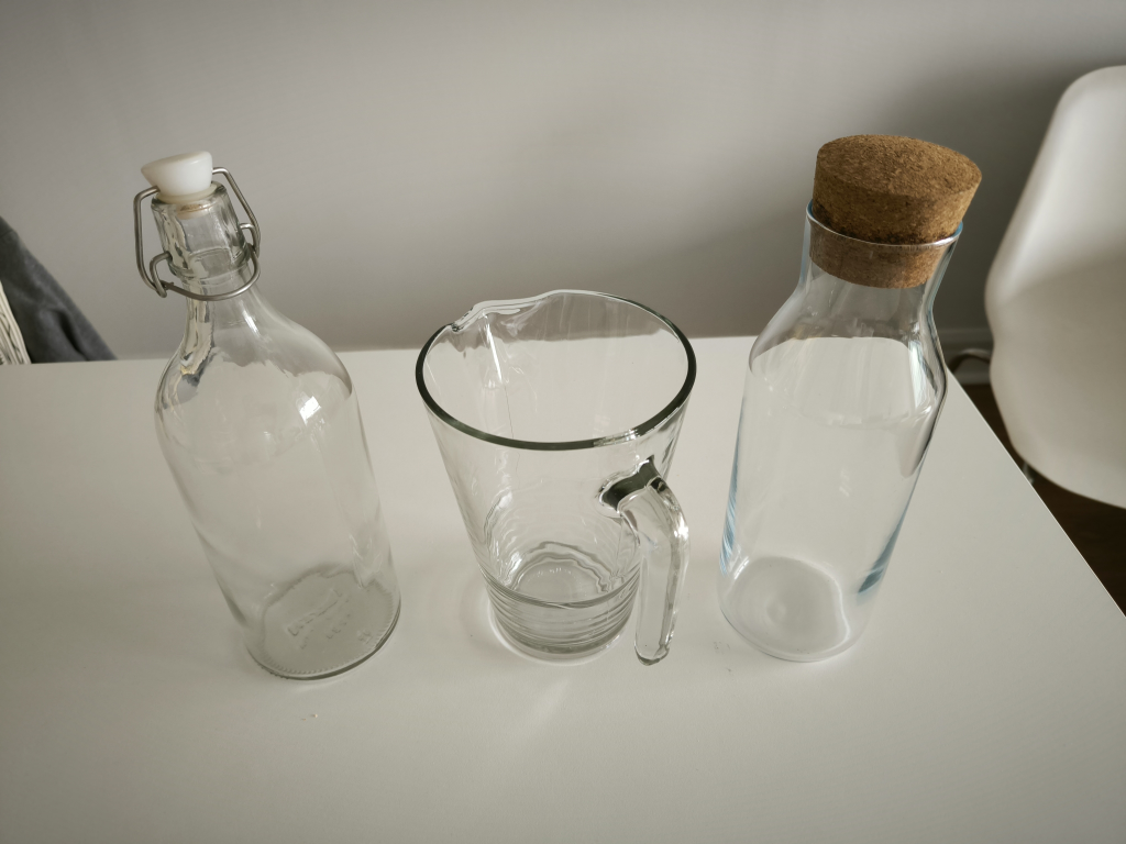 Glass carafes and pitcher, Ikea thumbnail