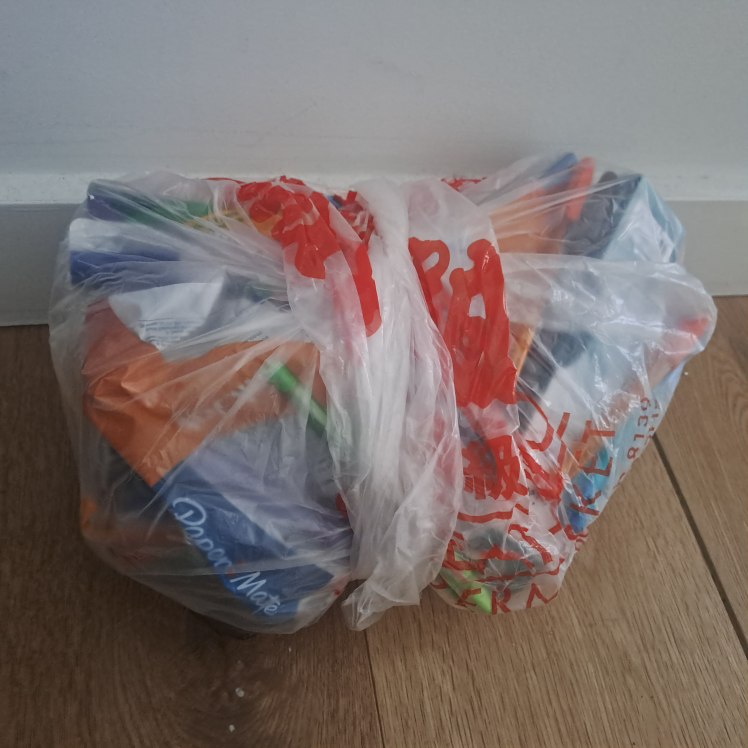 A whole bag of stationery