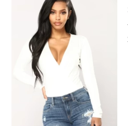 Crossover White Bodysuit XS image indicator(2)