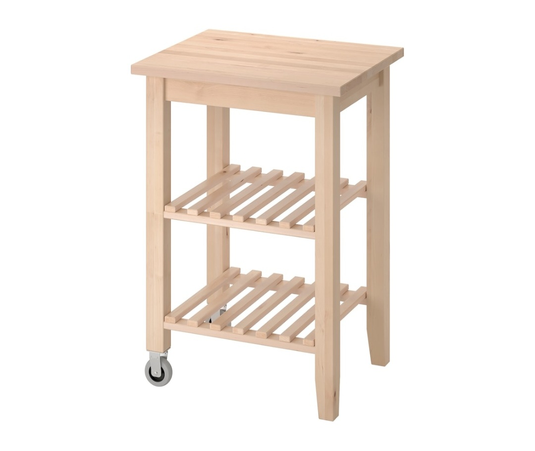 ikea kitchen kart, beech