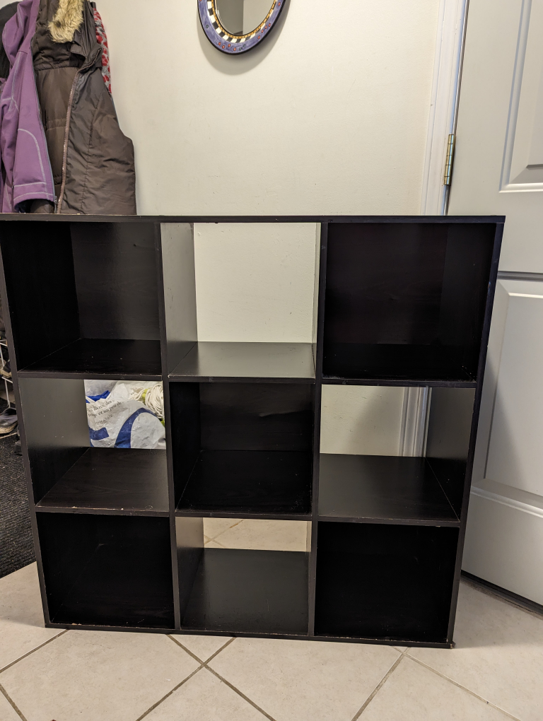 cube shelf storage (9 squares)