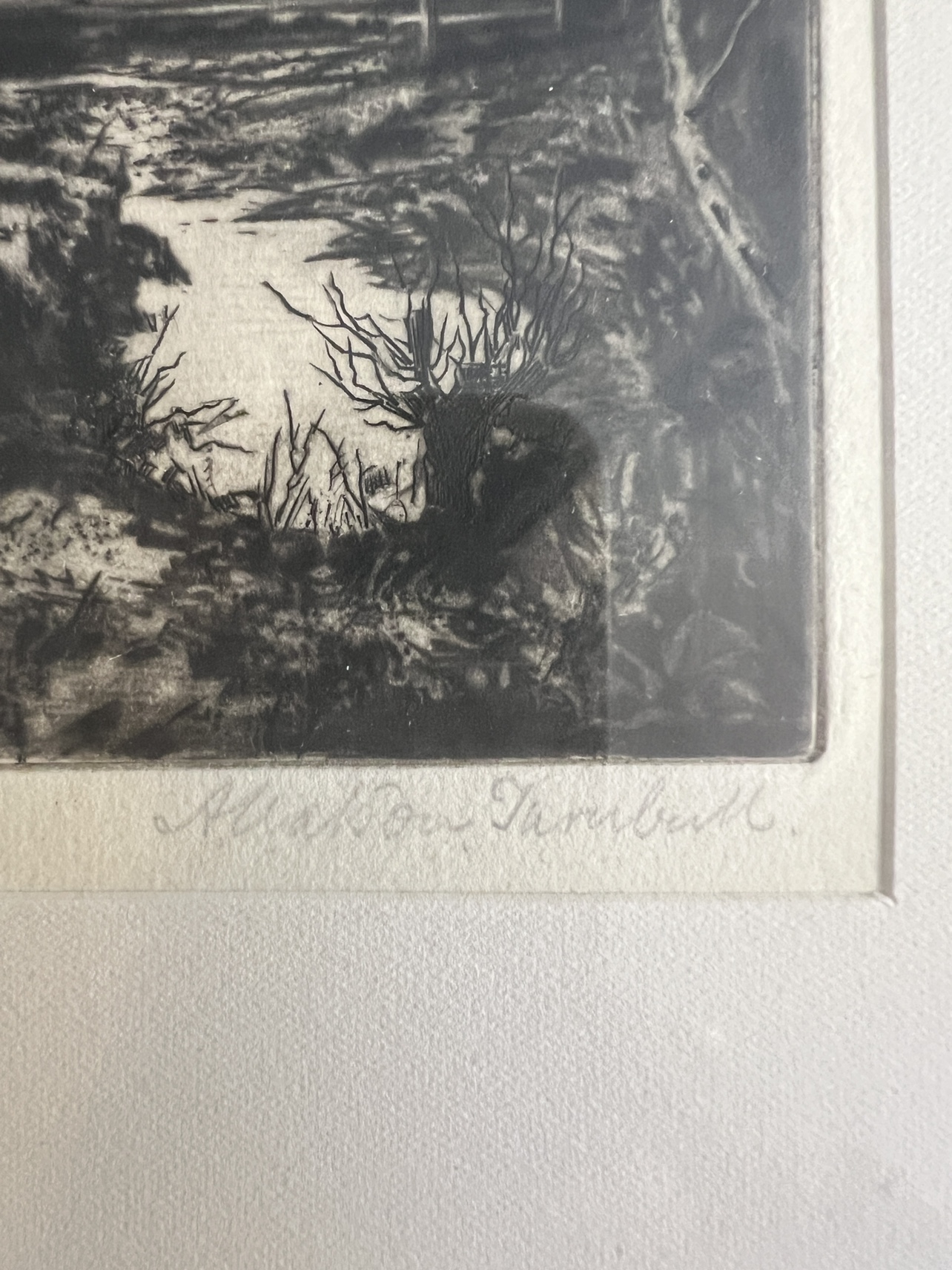 A. Watson Turnbull original signed etching - photo 3