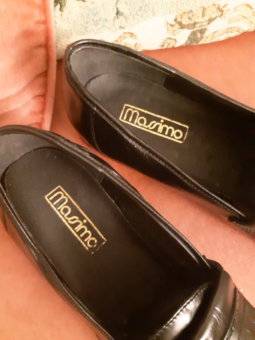 nice black leather brand new shoes - photo 5