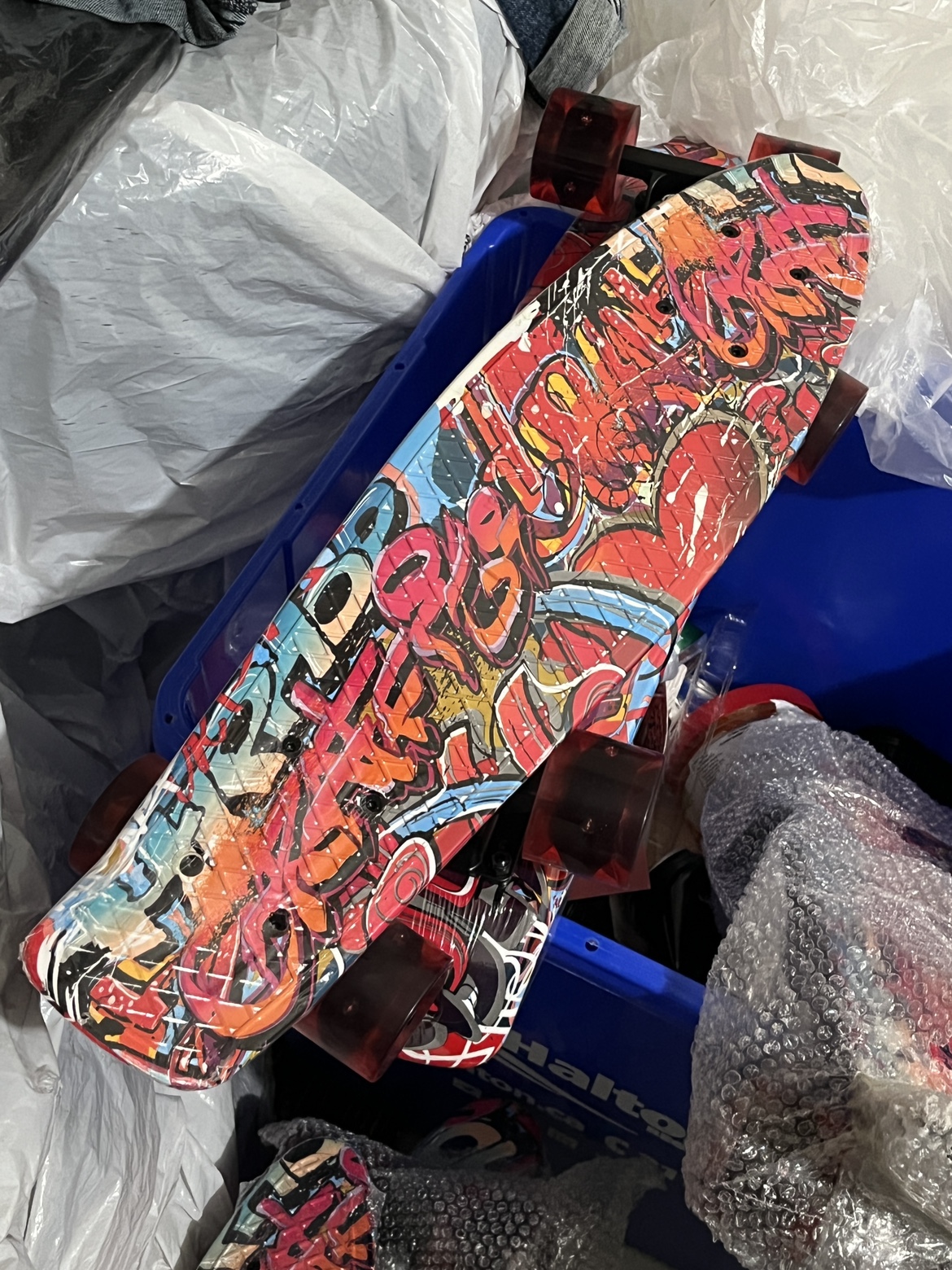 Skateboard for Kids 22'' Mini Cruiser Skateboards & LED Wheels image indicator(5)