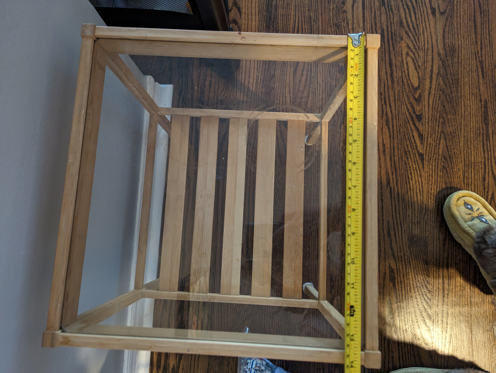 Ikea glass and bamboo side table image indicator(4)