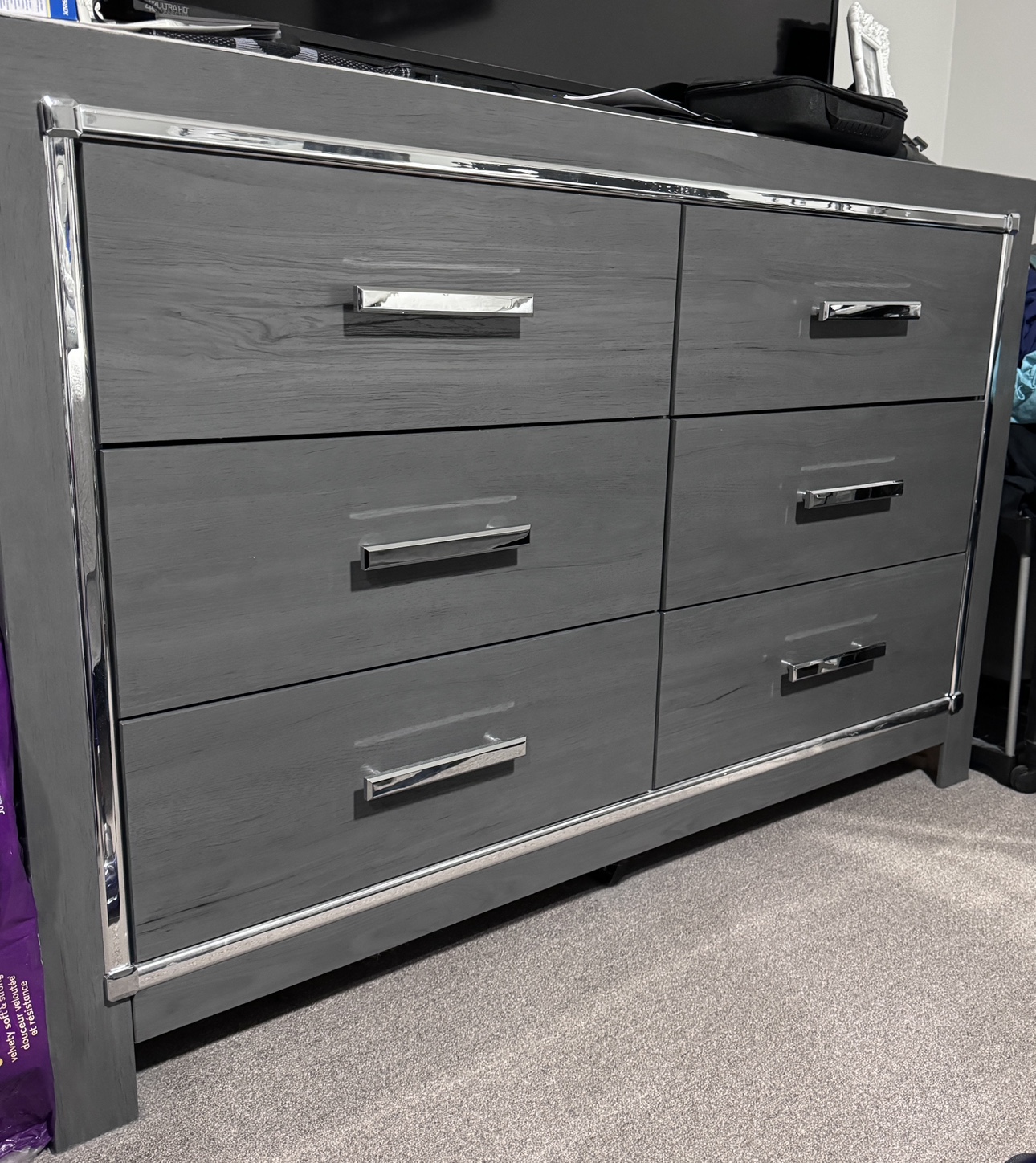 Ashleh furniture 6-drawer dresser “Lodanna” (cost $800)