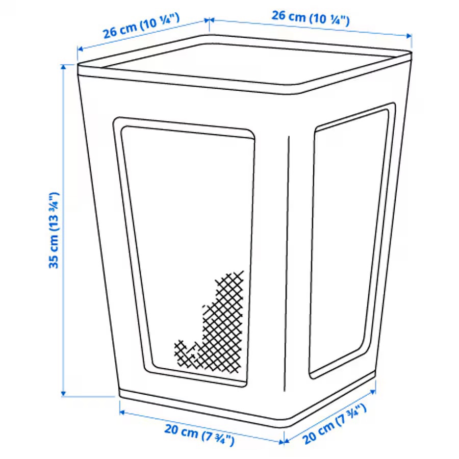 IKEA DRÖNJÖNS Wastepaper basket - photo 3