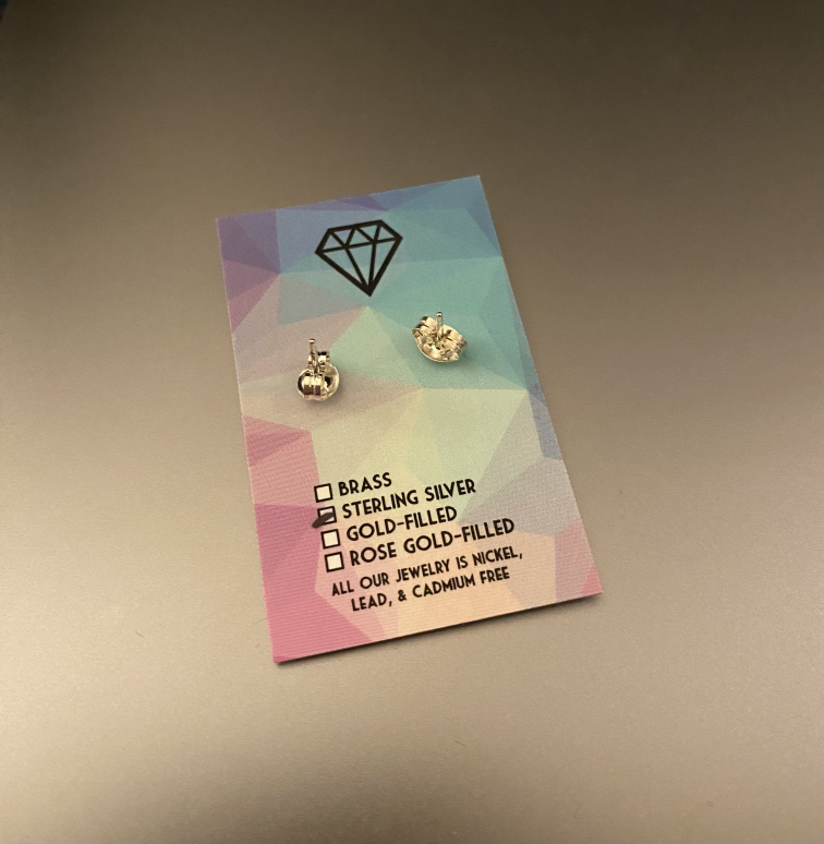 Hammered Sterling Silver Horsehoe Arch Earrings image indicator(2)