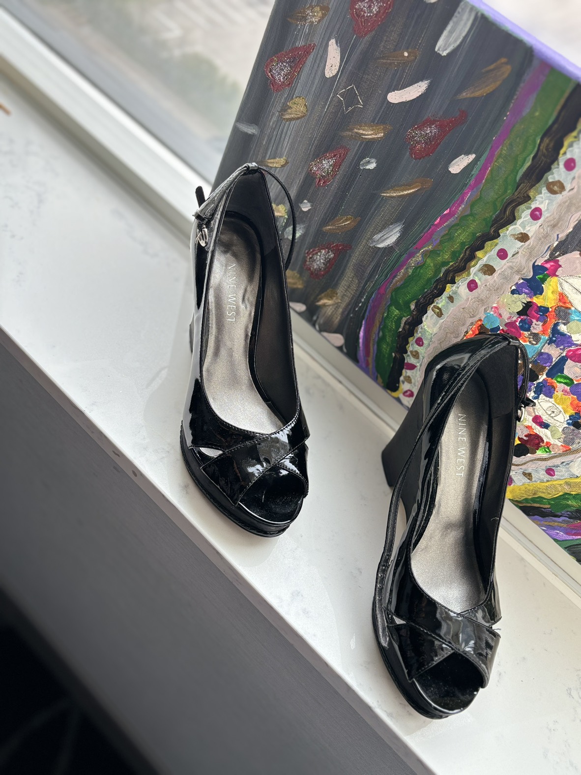 Peep toe heels - photo 3