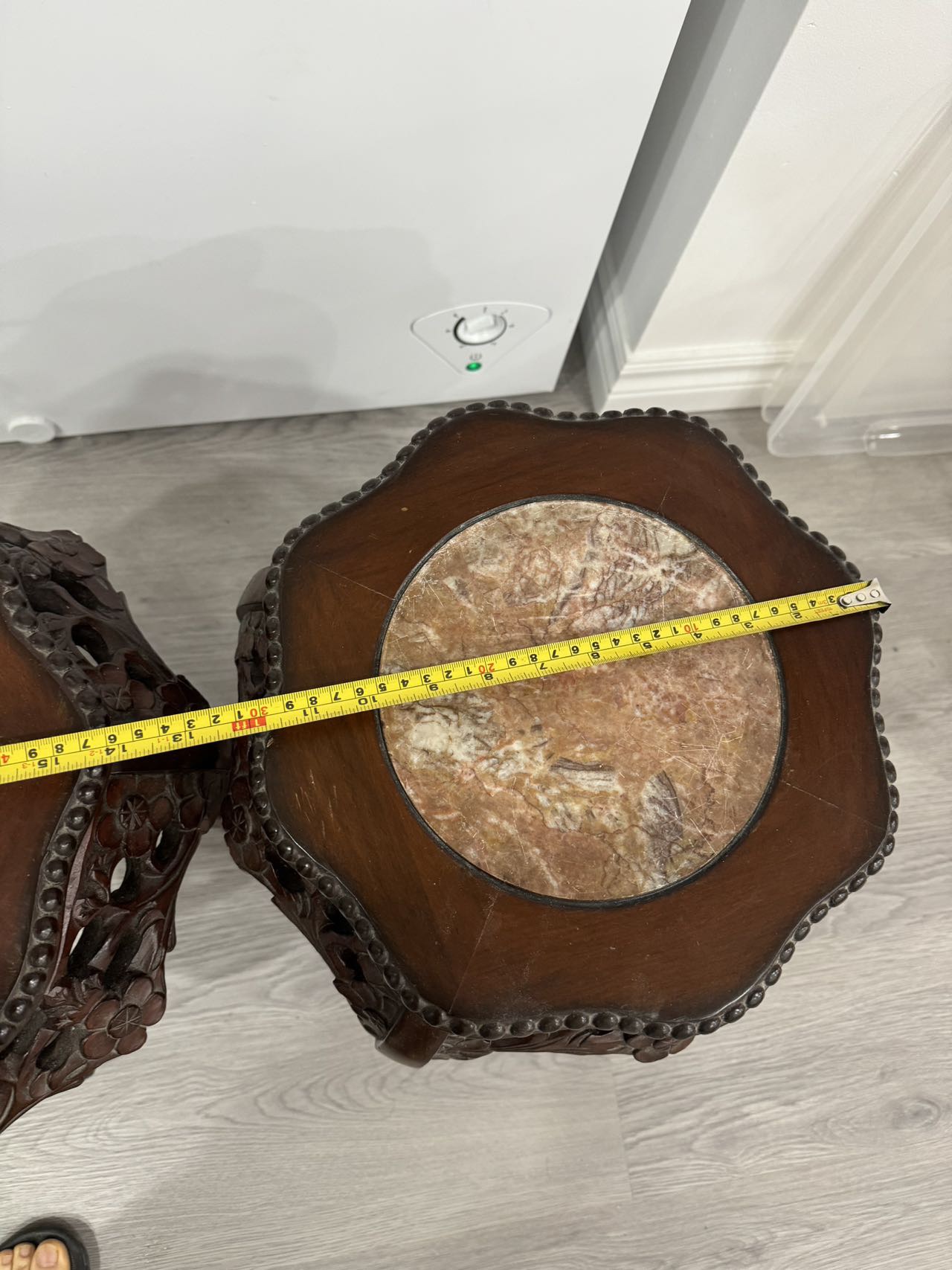 2 Marble Planter stand / End Side Table/ stool - photo 3