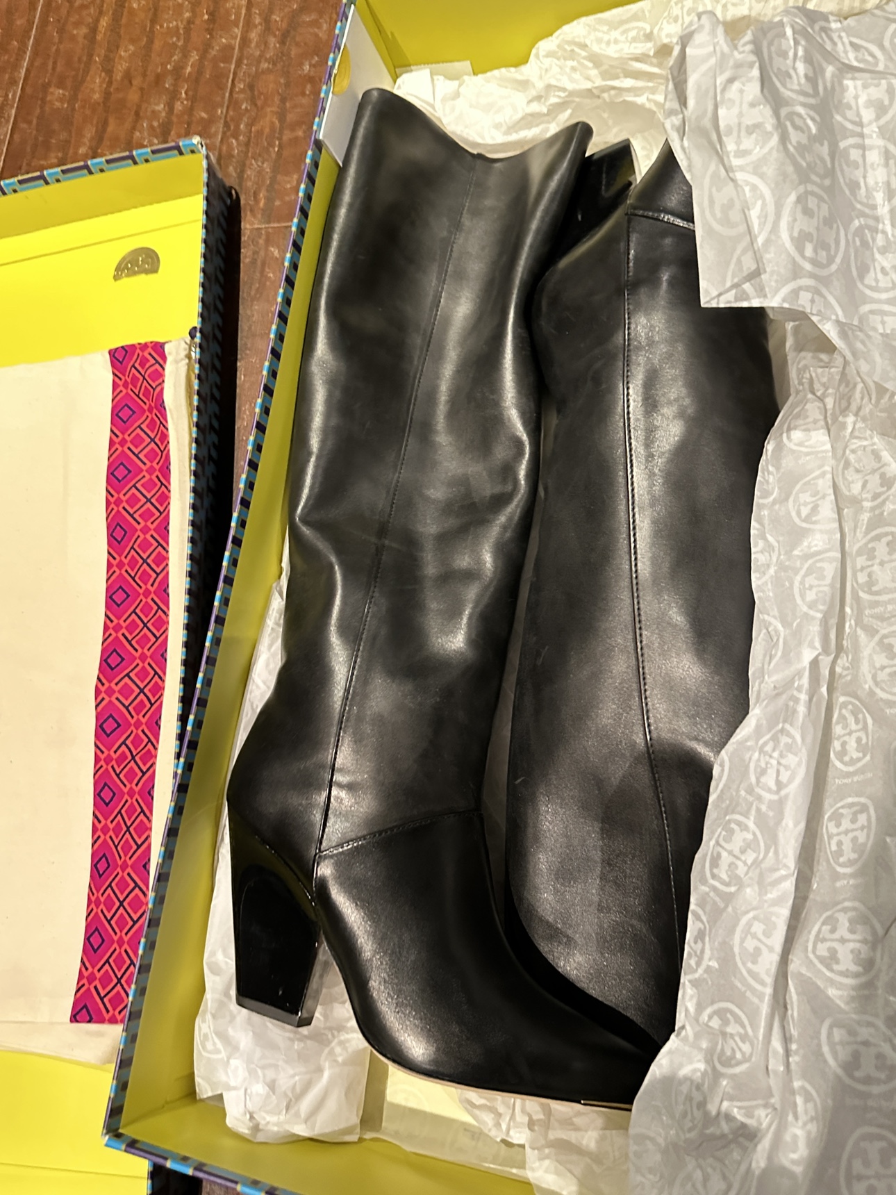 Brand new Tory Burch leather tall boots, knee high image indicator(3)