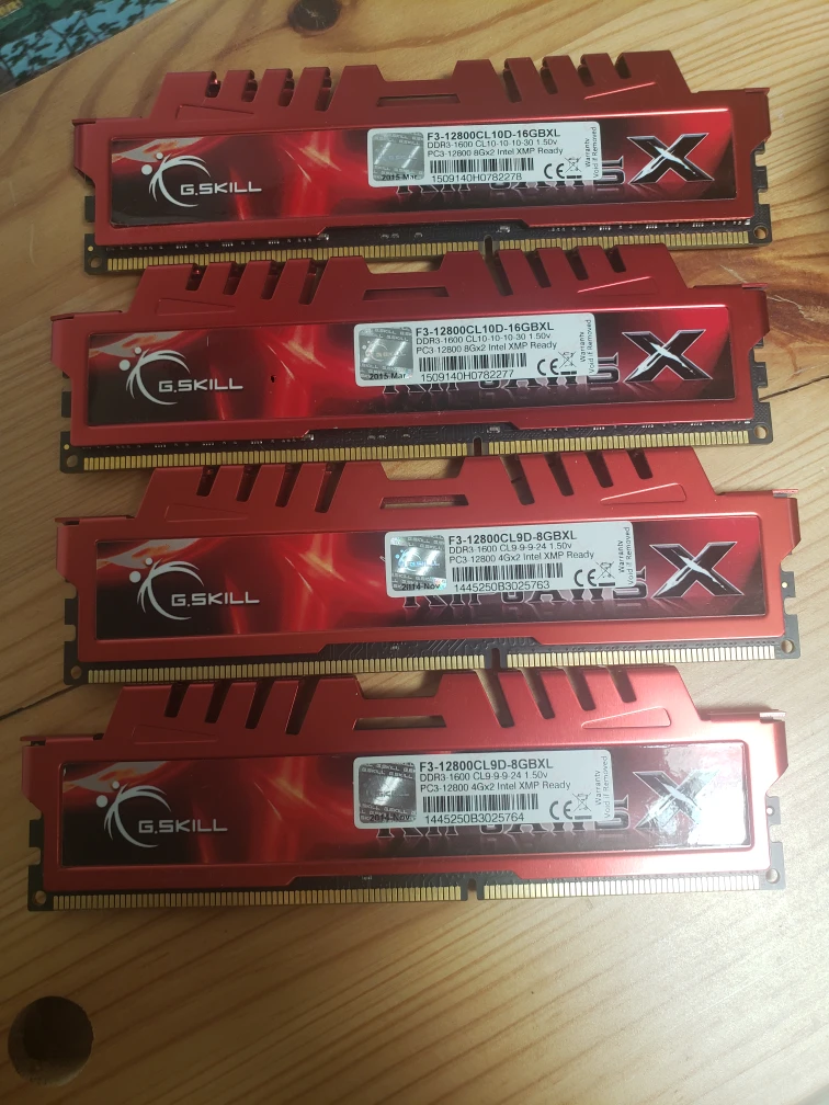 G.SKILL Ripjaws X RAM 24GB (2x8GB + 2x4GB) DDR3 1600MHz CL10/9 thumbnail