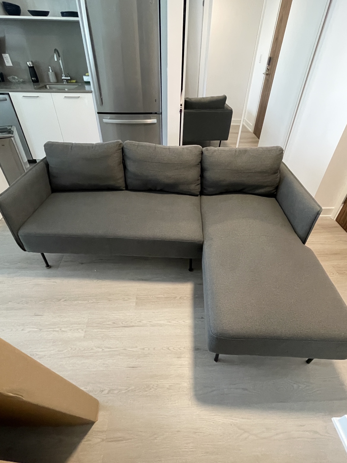 Sleek Urban L-Shaped Sectional Sofa