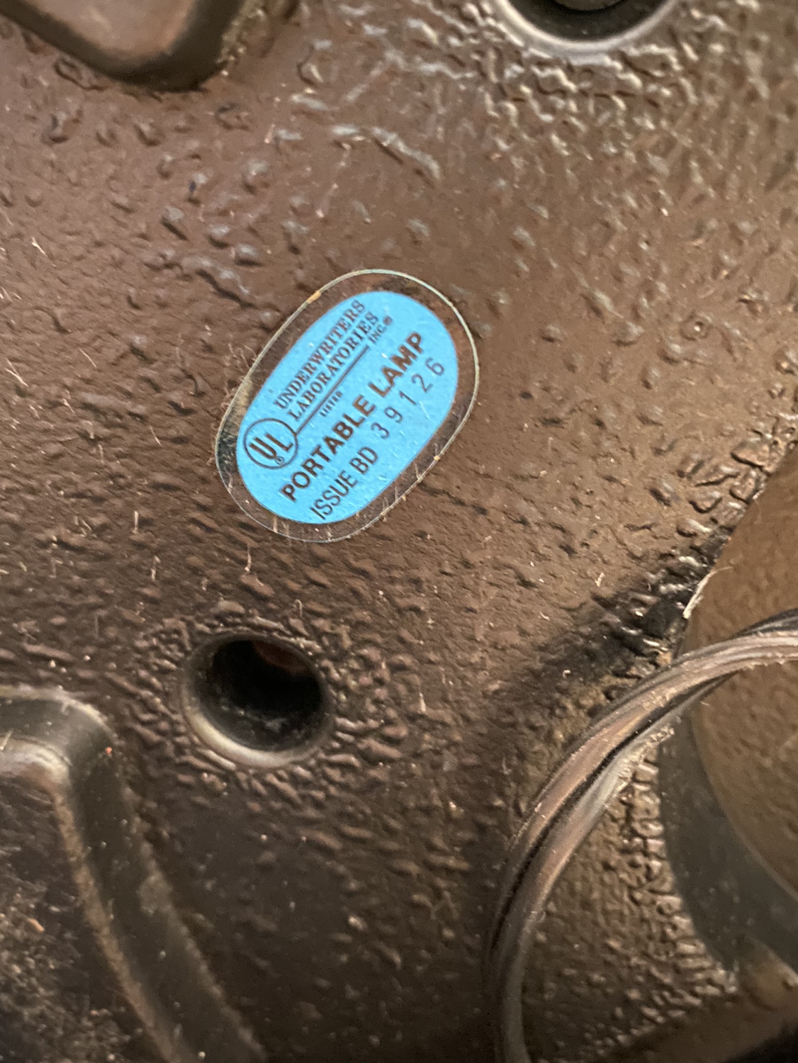 Black Floor Lamp Underwritters Laboratories image indicator(7)