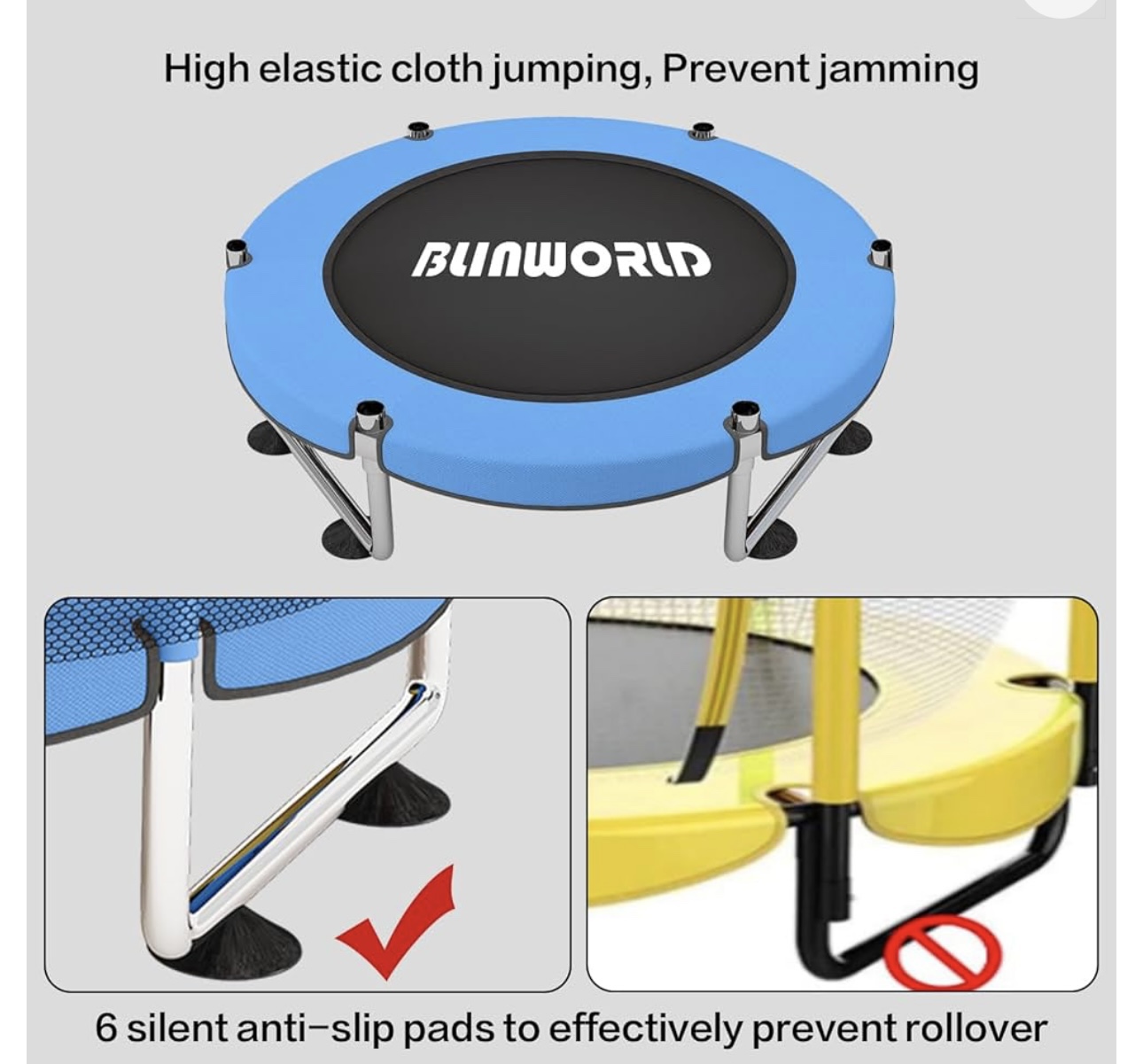 Trampoline for Kids, Adjustable Baby - photo 5