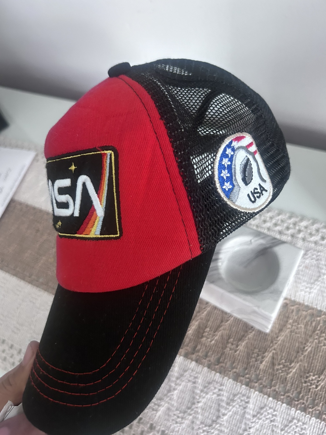 Cap nasa  black and red - photo 3