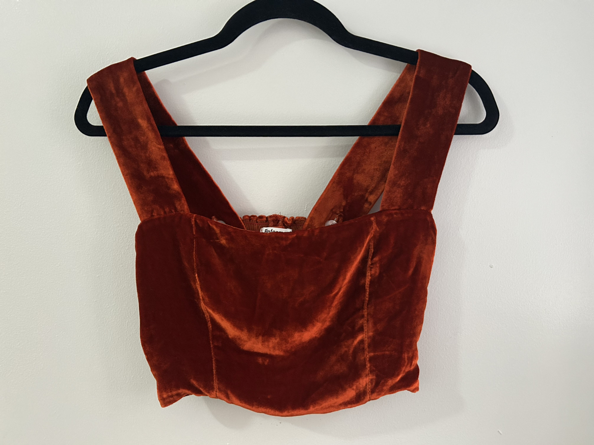 Reformation Velvet Top
