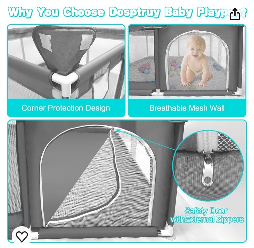 Baby playpen 50*50 inch - photo 2