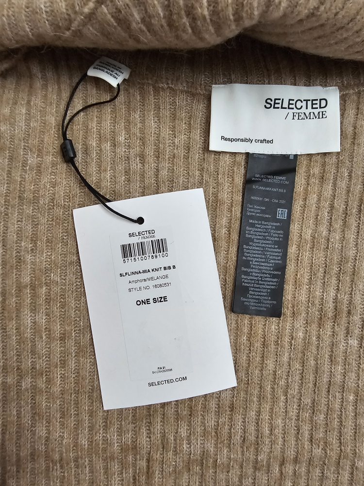 SELECTED FEMME SLFLINNA-MIA KNIT BIB B image indicator(2)